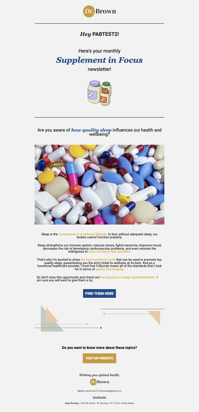 Supplement in Focus