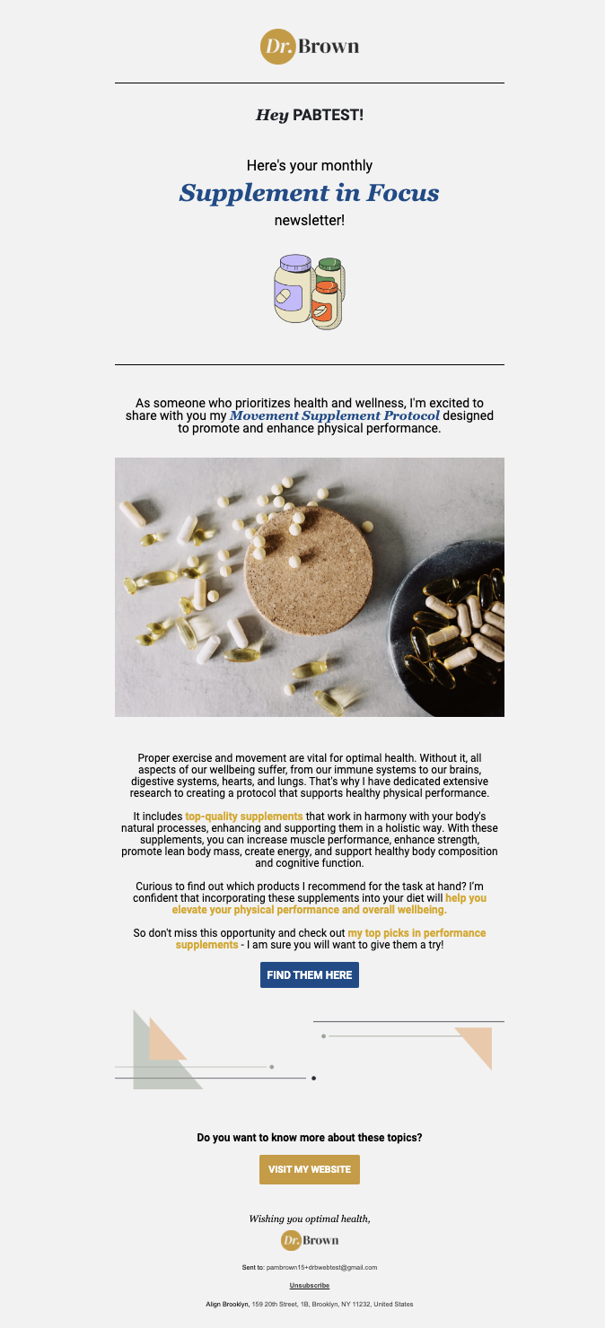 Supplement in Focus